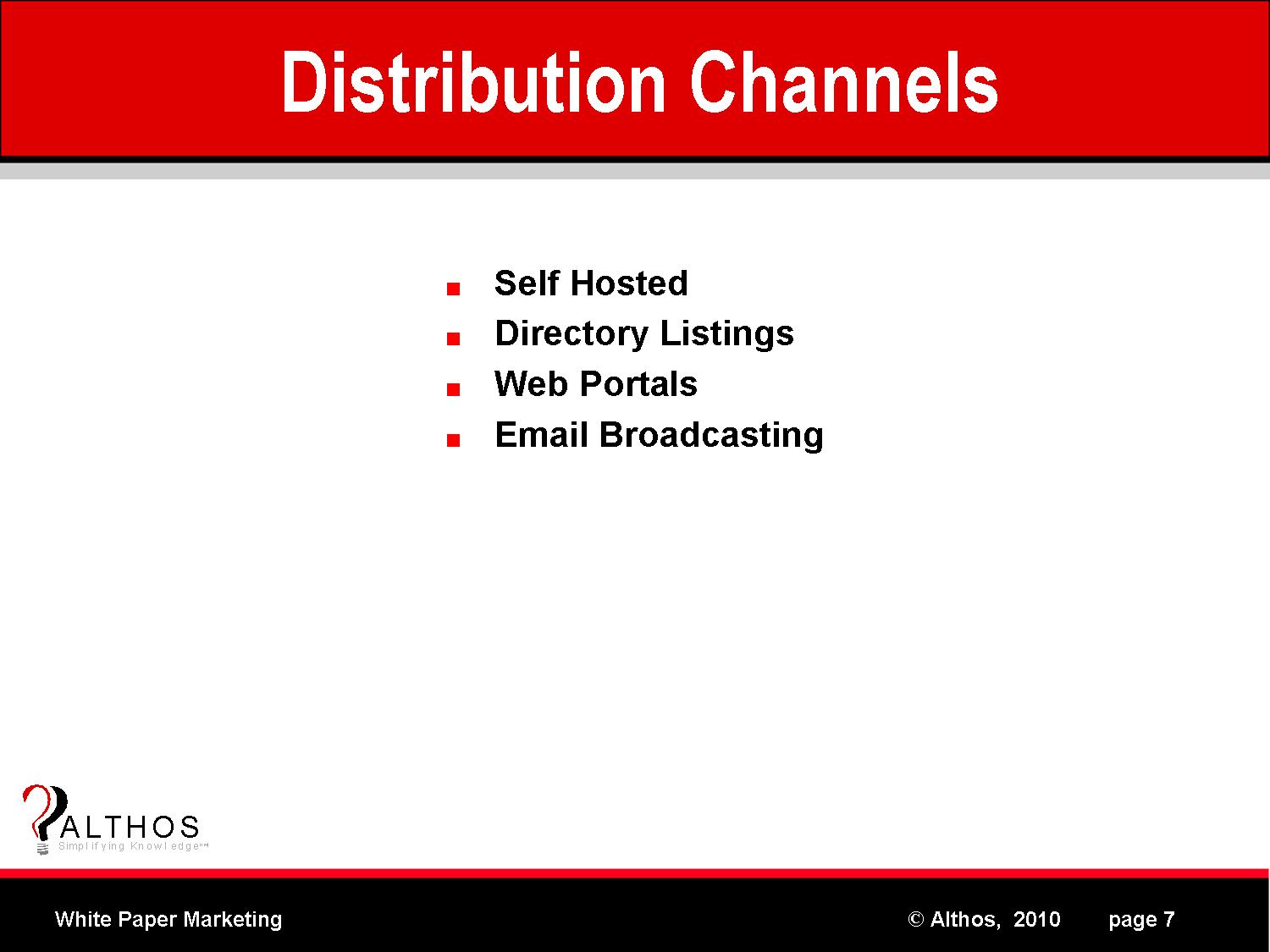 Distribution Channel