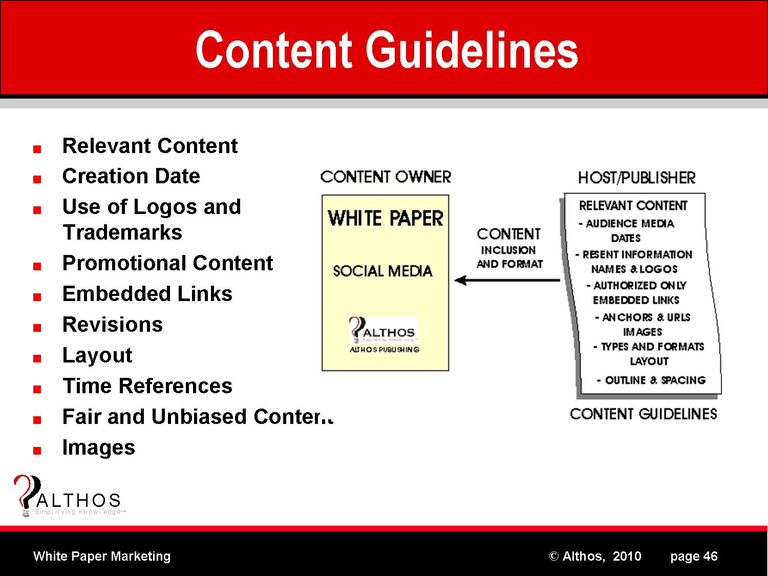 White Paper Content Guidelines