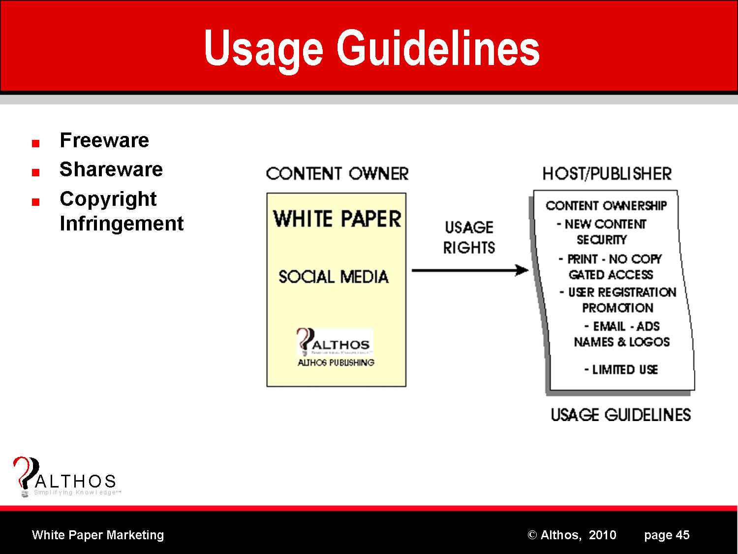 Usage Guidelines
