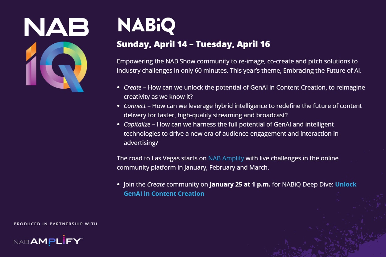NABiQ Innovation Forum and Competition for Create, Connect and Capitalize Experiential Zones.