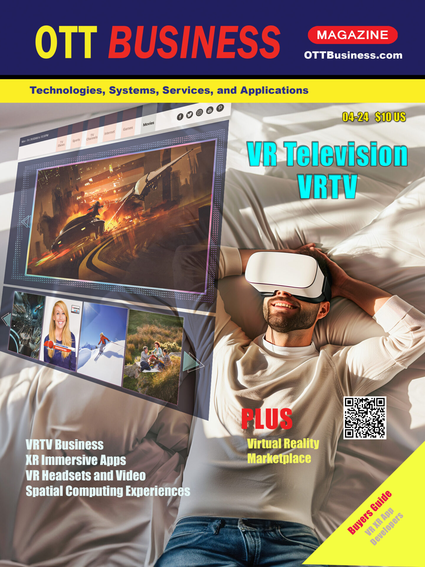 OTT Business Magazine April 2024 - Virtual Reality TV - VRTV