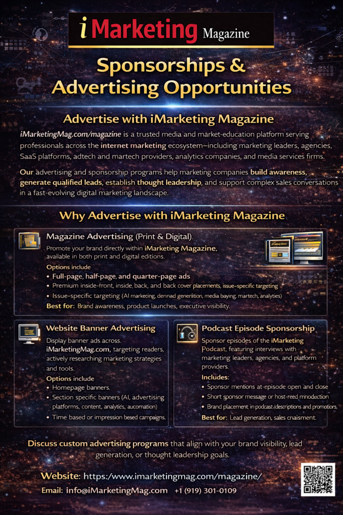 iMarketing Magazine Advertising and Sponsorships