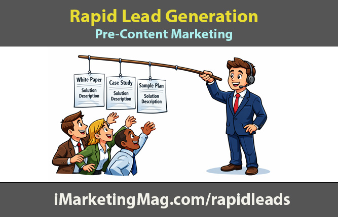Rapid Lead Generation using Pre-Content Marketing